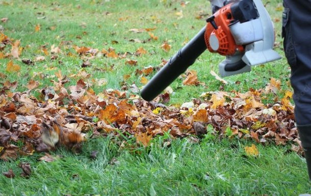 leaf blowing